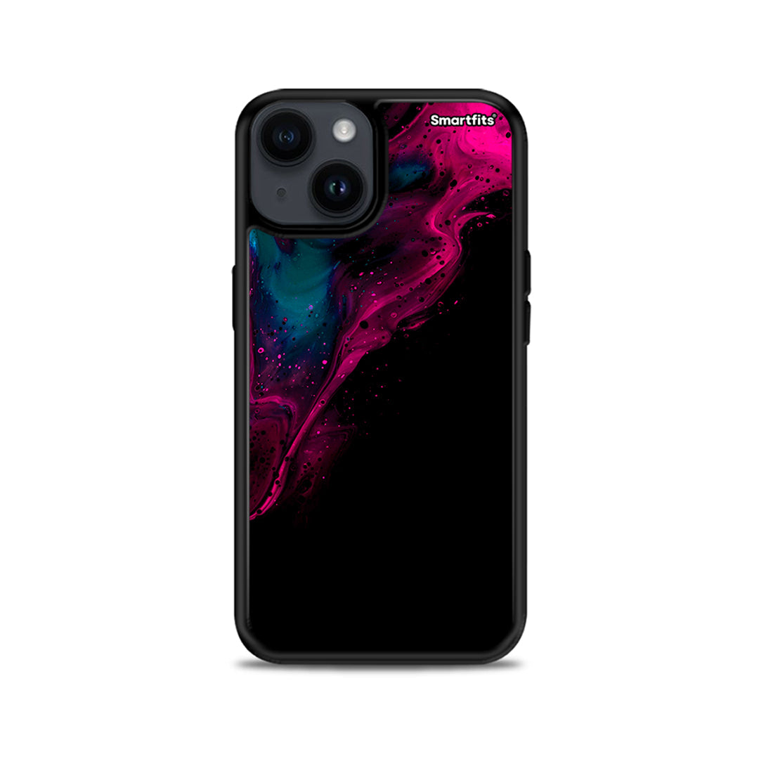 Watercolor Pink Black - iPhone 14 Plus θήκη
