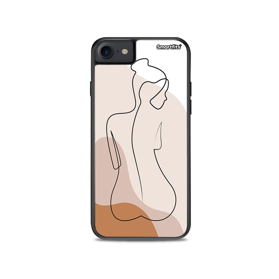 LineArt Woman - iPhone 7 / 8 / SE 2020 θήκη