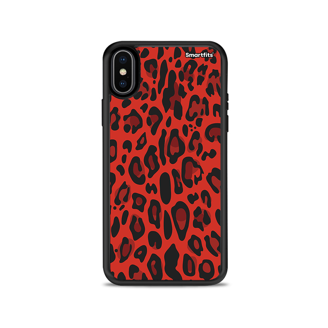 Animal Red Leopard - iPhone X / Xs θήκη
