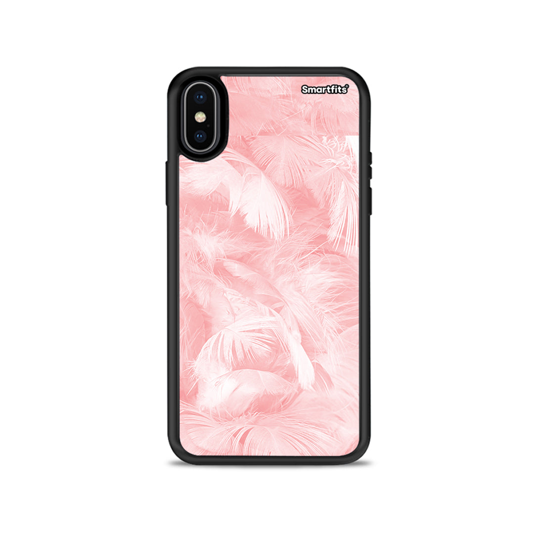 Boho Pink Feather - iPhone X / Xs θήκη