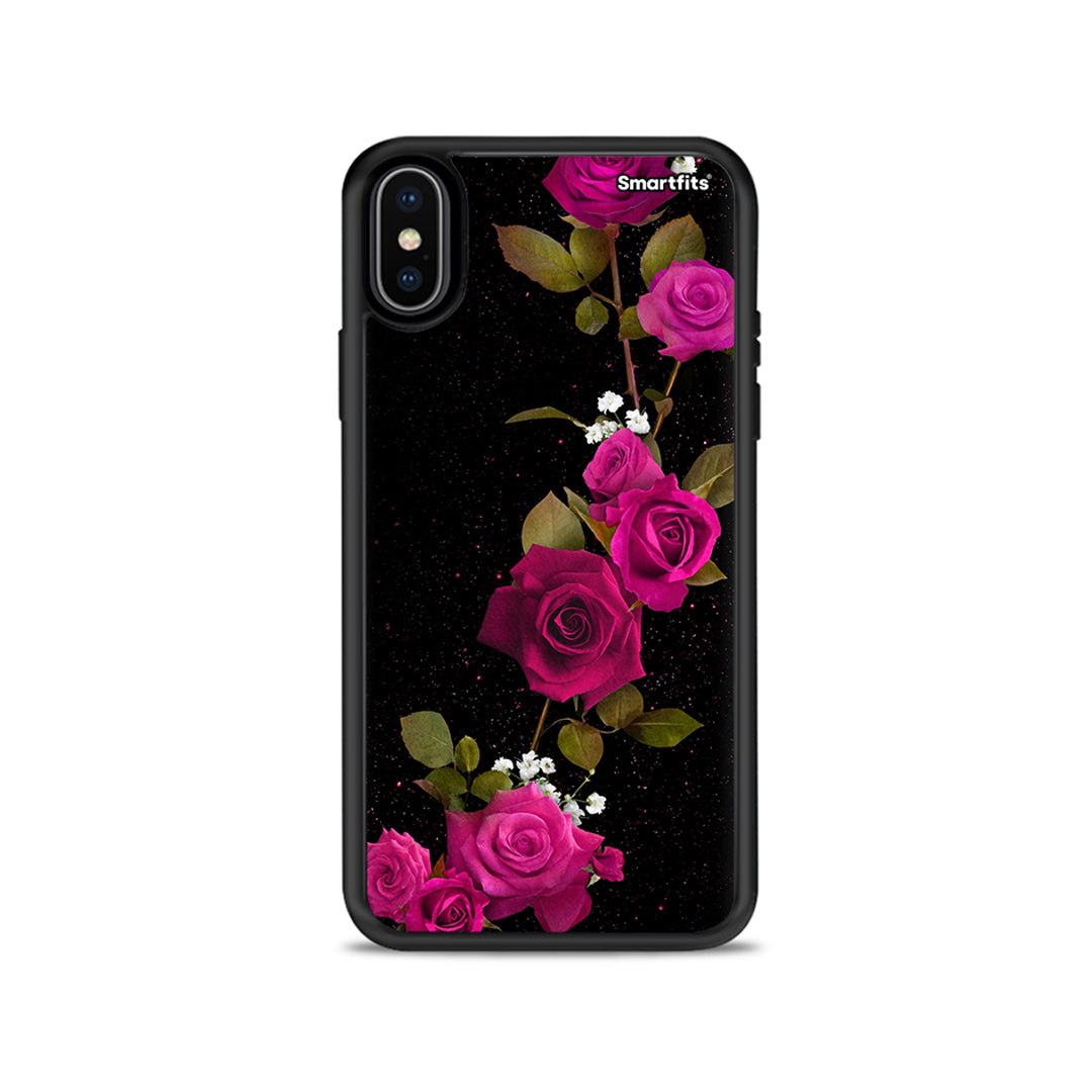 Flower Red Roses - iPhone X / Xs θήκη