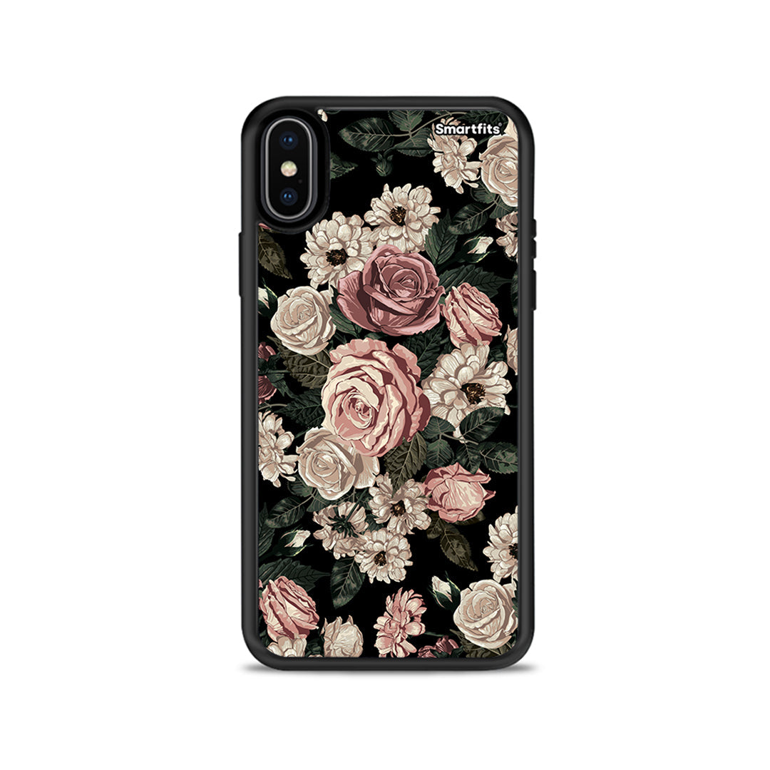 Flower Wild Roses - iPhone X / Xs θήκη