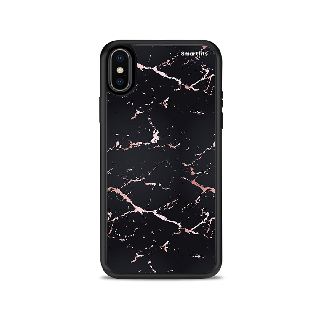 Marble Black Rosegold - iPhone X / Xs θήκη