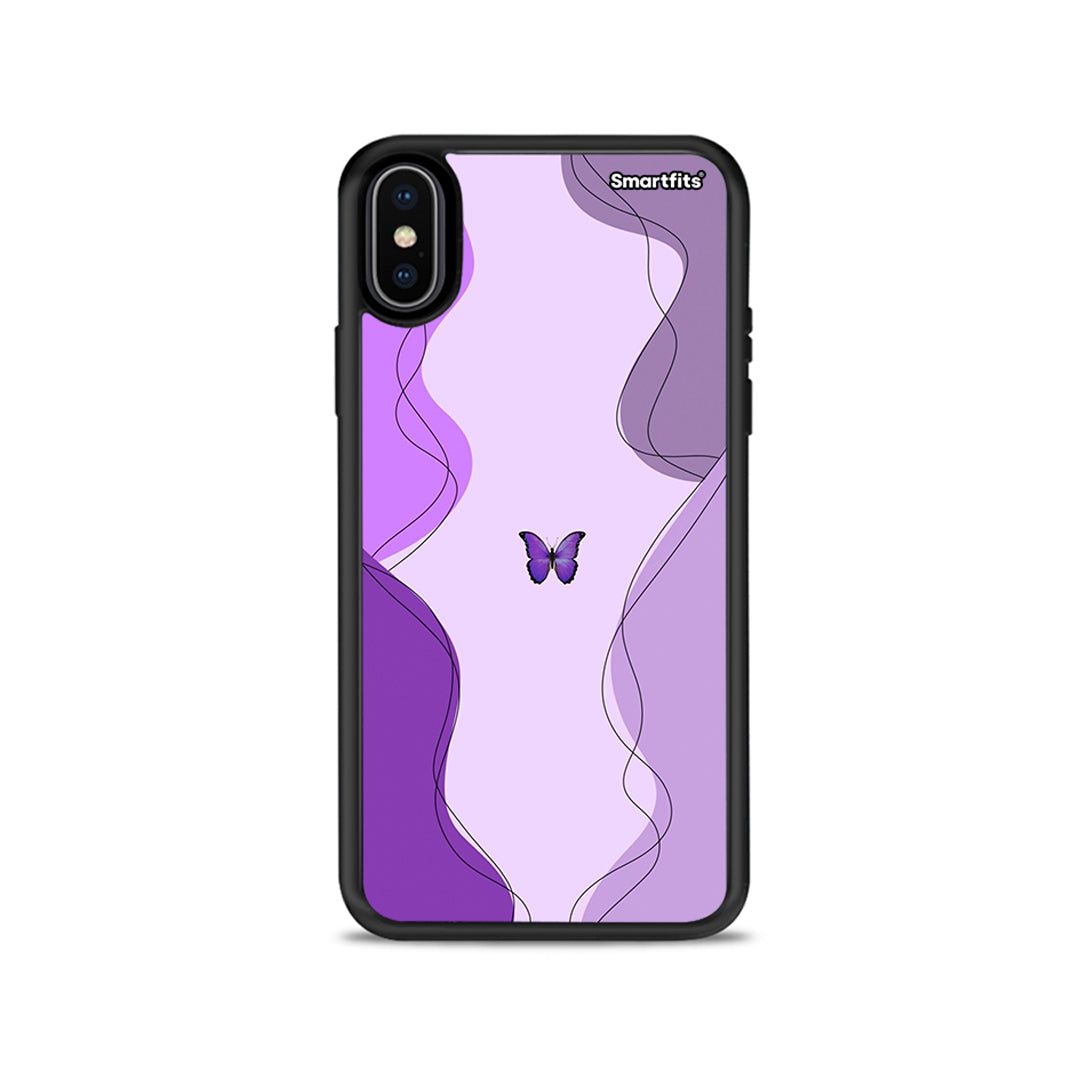 Purple Mariposa - iPhone X / Xs θήκη