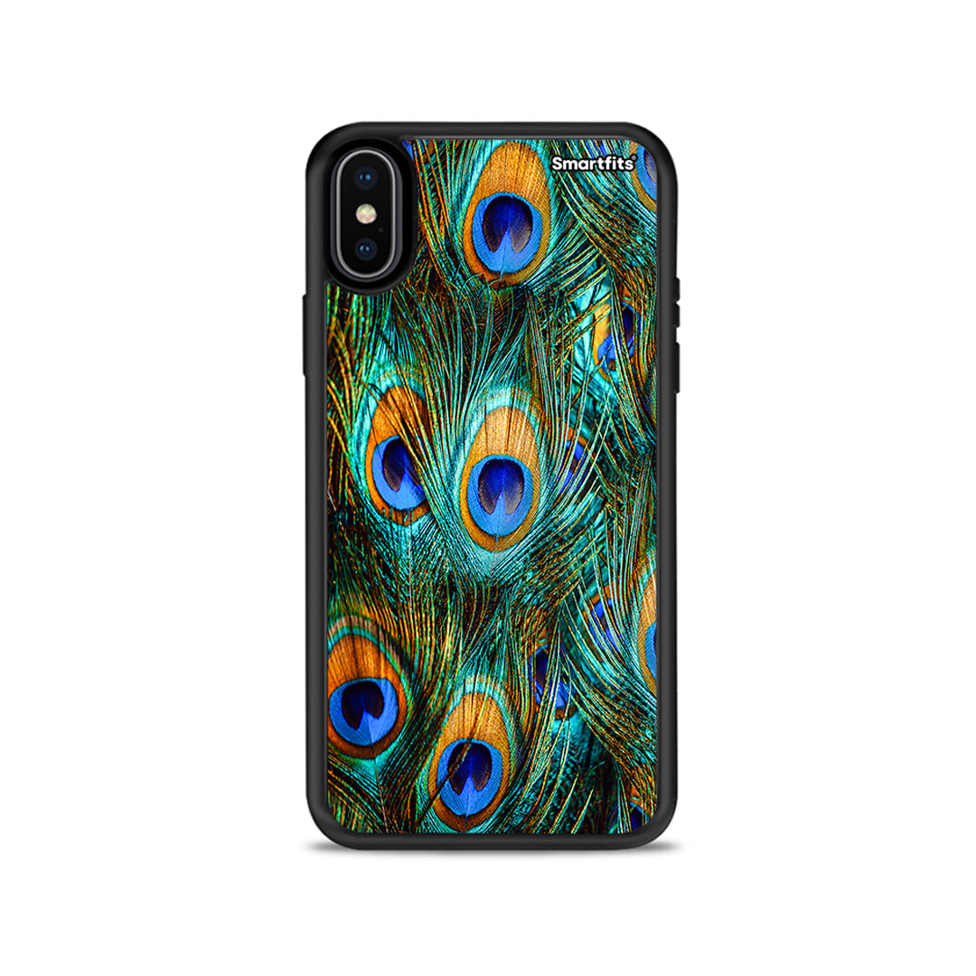 Real Peacock Feathers - iPhone X / Xs θήκη
