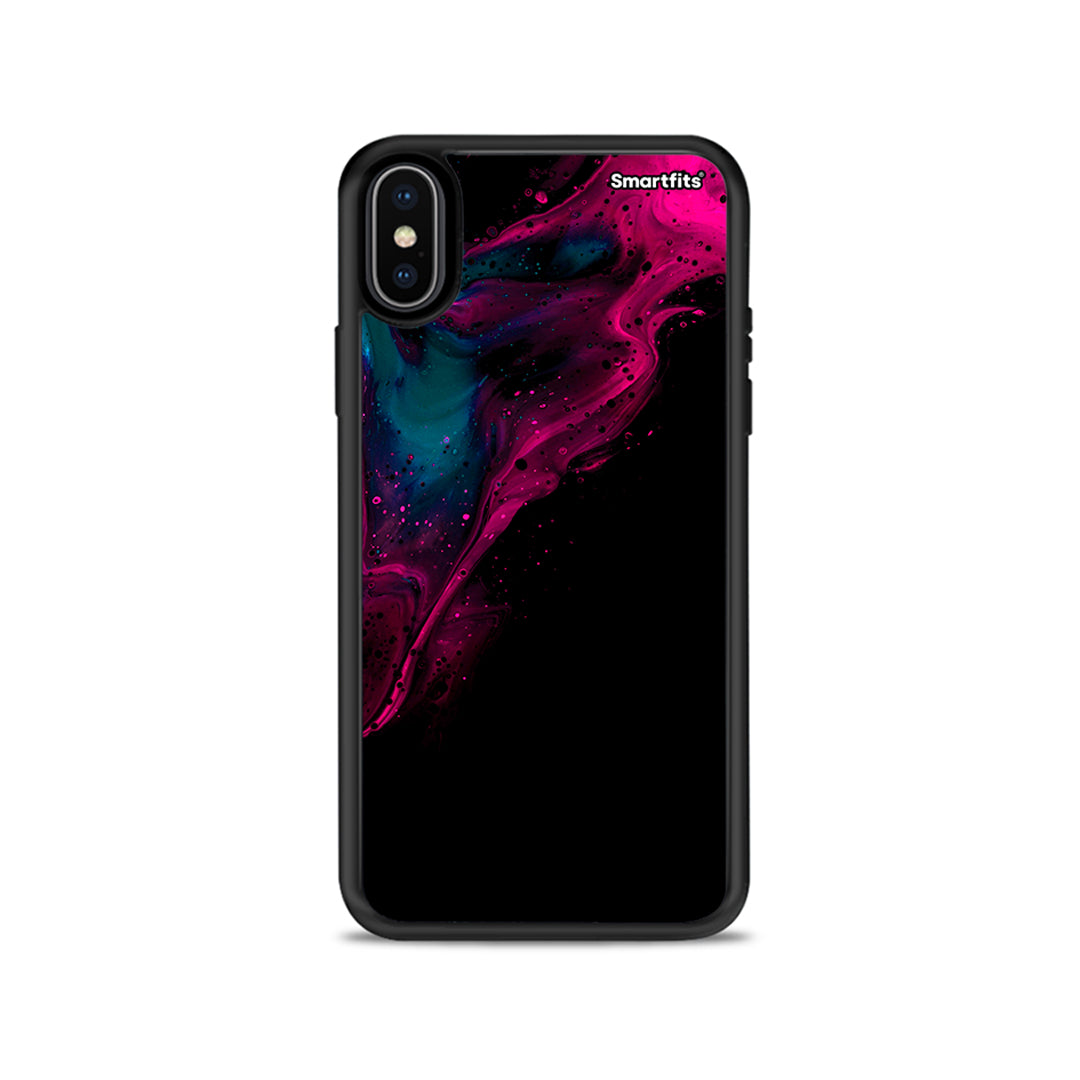 Watercolor Pink Black - iPhone X / Xs θήκη
