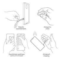 Thumbnail for Εικόνες που εξηγούν τις ιδιότητες του Ring Holder, που είναι δαχτυλίδι με κορδόνι που εφαρμόζει πάνω στο κινητό και βοηθάει στο κράτημα - Ring Holder από τη Smartfits |Images presenting Ring Holder, phone accessory that helps with the grip of the phone by Smartfits