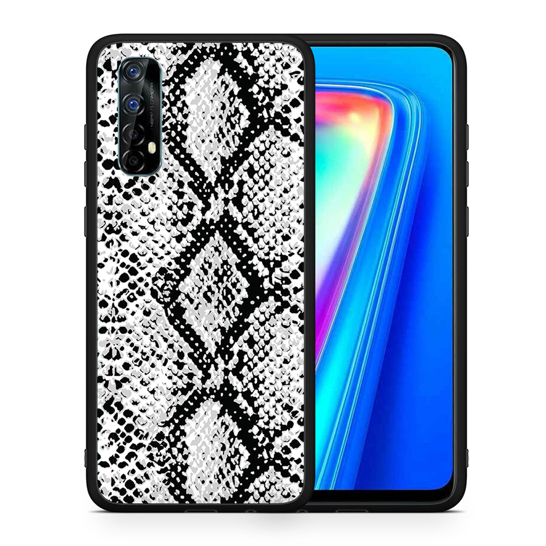 Animal White Snake - Realme 7 θήκη