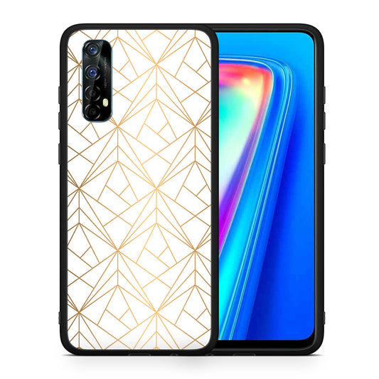 Geometric Luxury White - Realme 7 θήκη