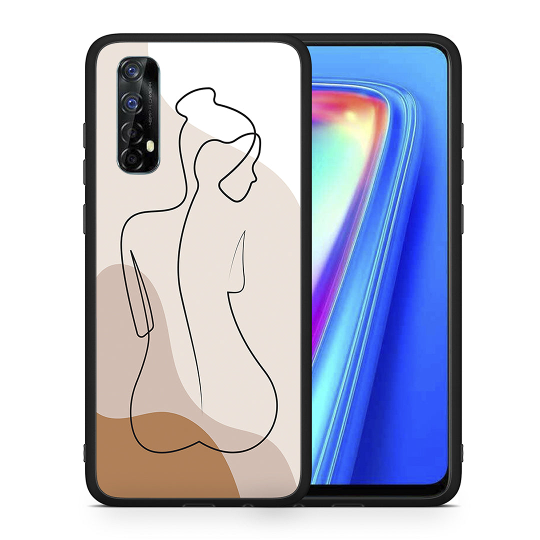 LineArt Woman - Realme 7 θήκη