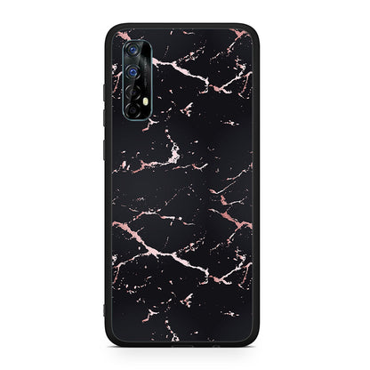 Marble Black Rosegold - Realme 7 θήκη