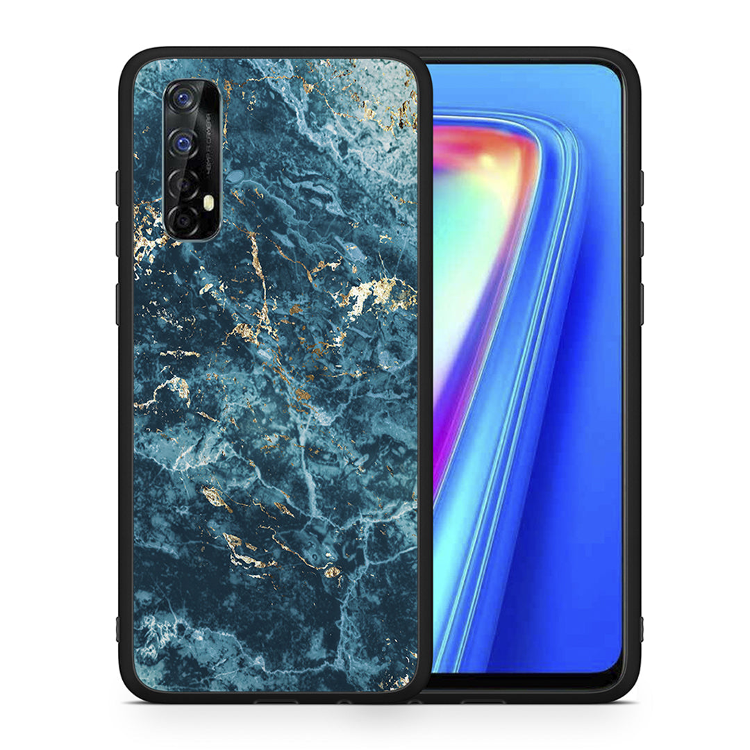 Marble Blue - Realme 7 θήκη
