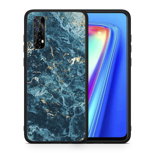 Marble Blue - Realme 7 θήκη