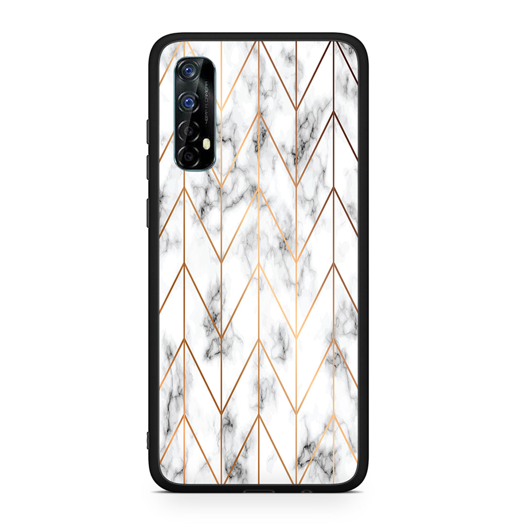 Marble Gold Geometric - Realme 7 θήκη