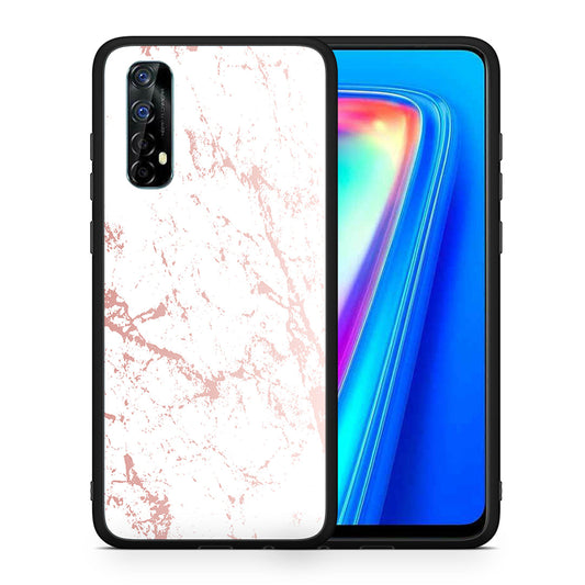 Marble Pink Splash - Realme 7 θήκη