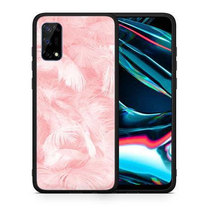 Boho Pink Feather - Realme 7 Pro θήκη