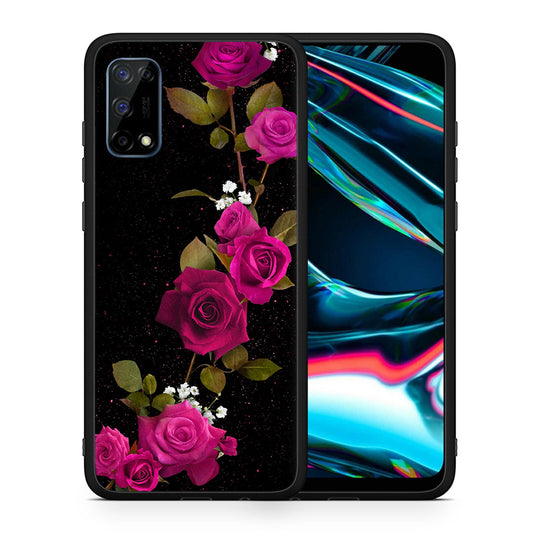 Flower Red Roses - Realme 7 Pro θήκη