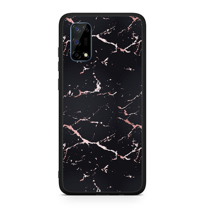 Marble Black Rosegold - Realme 7 Pro θήκη