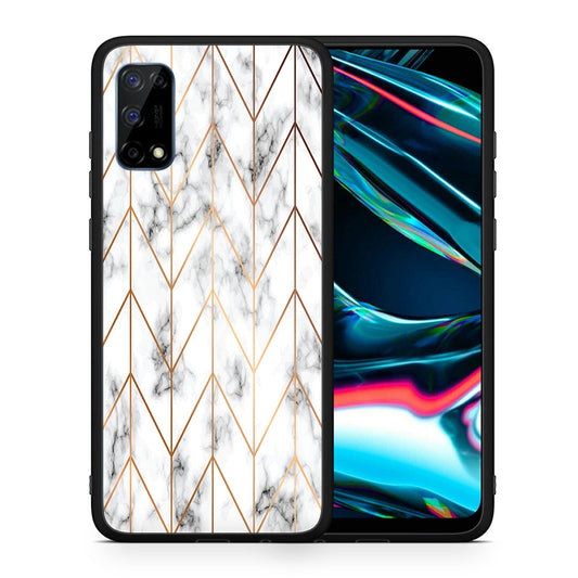 Marble Gold Geometric - Realme 7 Pro θήκη
