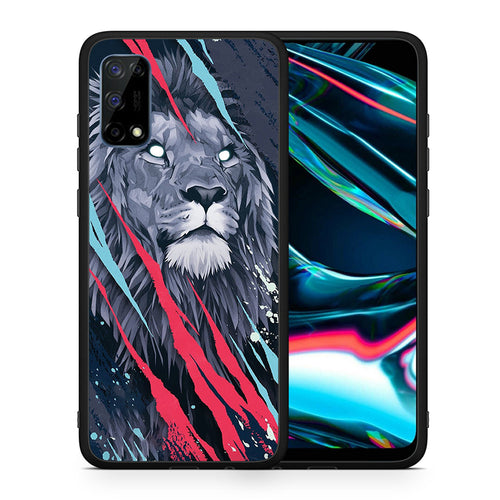 PopArt Lion Designer - Realme 7 Pro θήκη