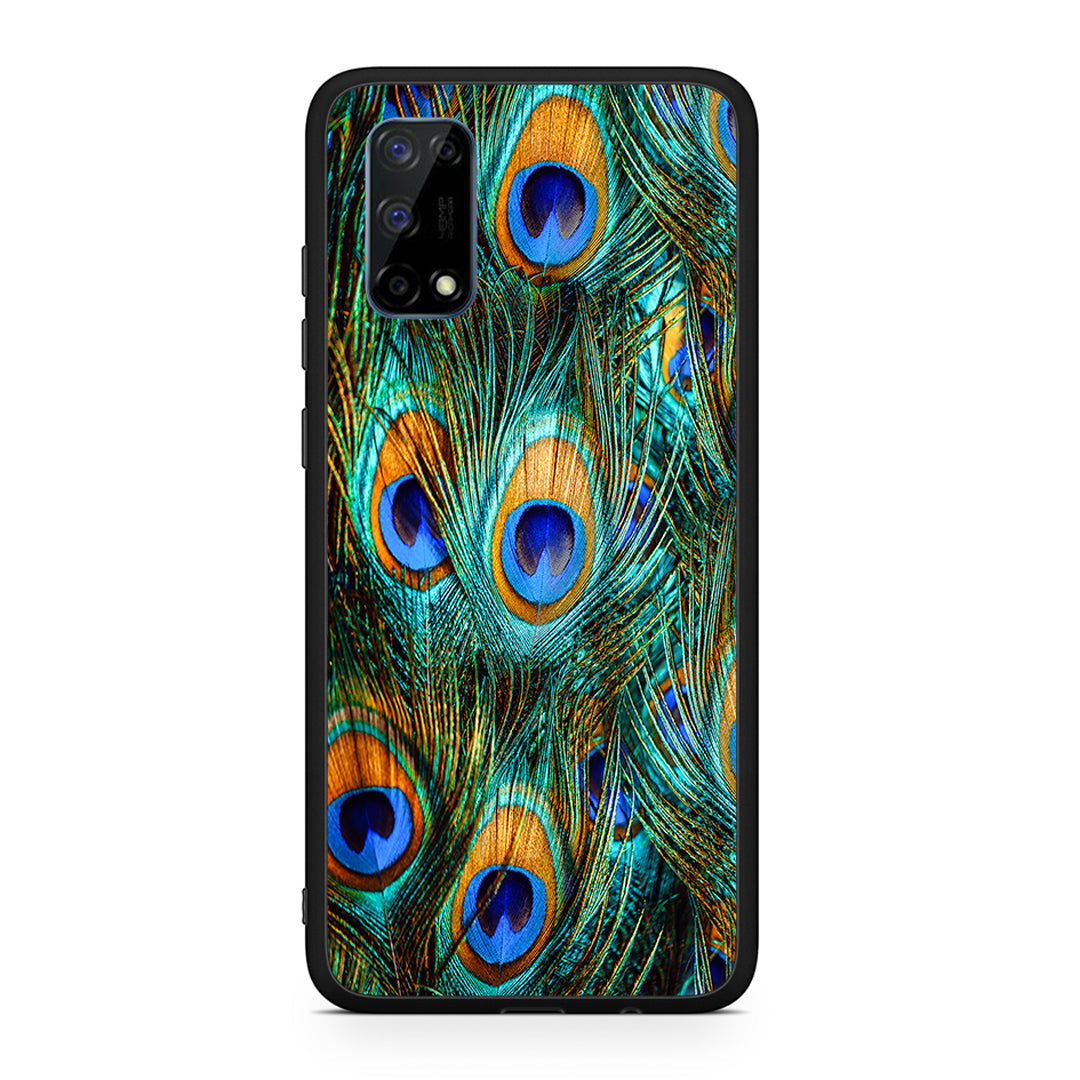 Real Peacock Feathers - Realme 7 Pro θήκη