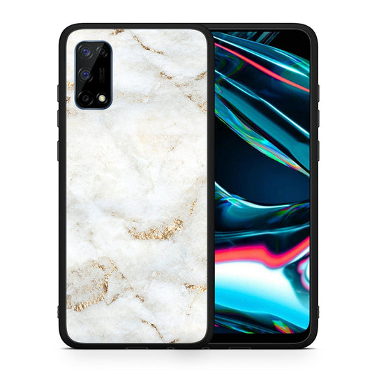 White Gold Marble - Realme 7 Pro θήκη