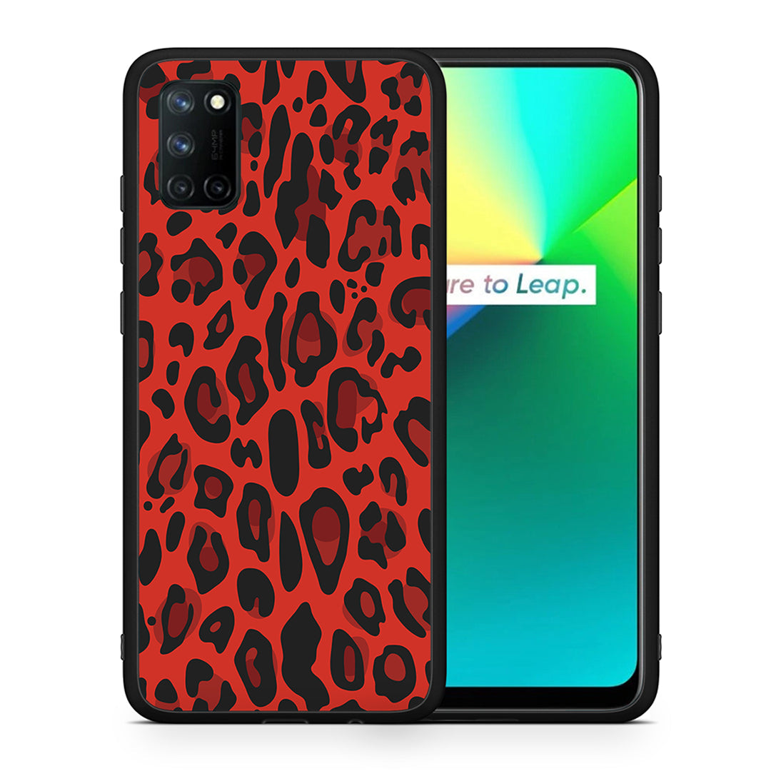 Animal Red Leopard - Realme 7i / C25 θήκη