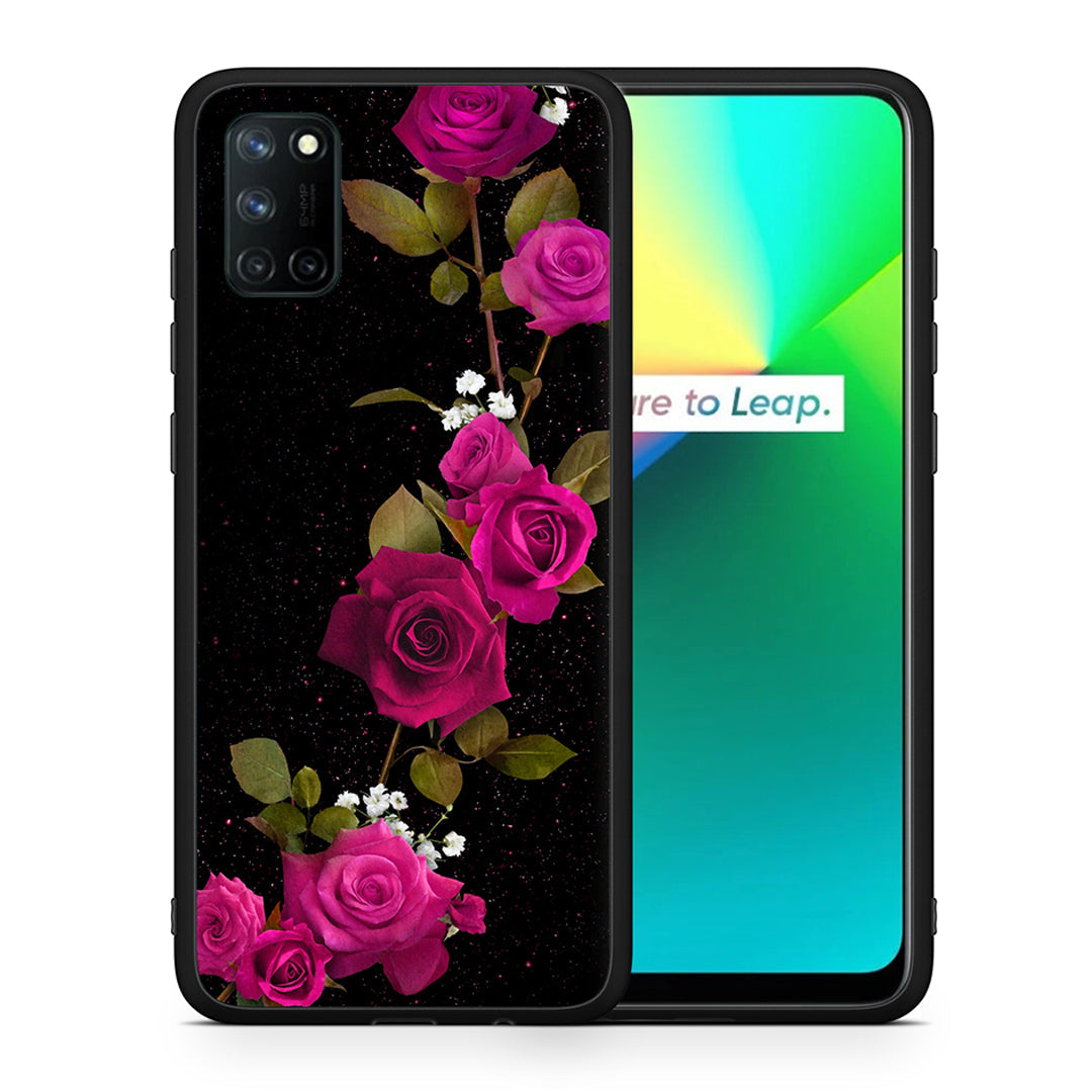 Flower Red Roses - Realme 7i / C25 θήκη