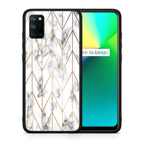Marble Gold Geometric - Realme 7i / C25 θήκη