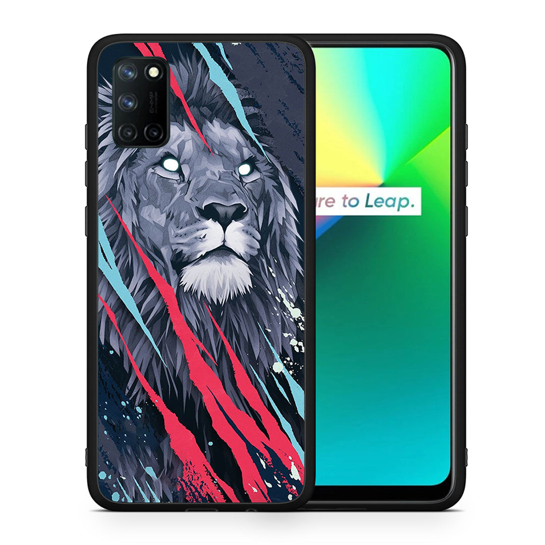 PopArt Lion Designer - Realme 7i / C25 θήκη