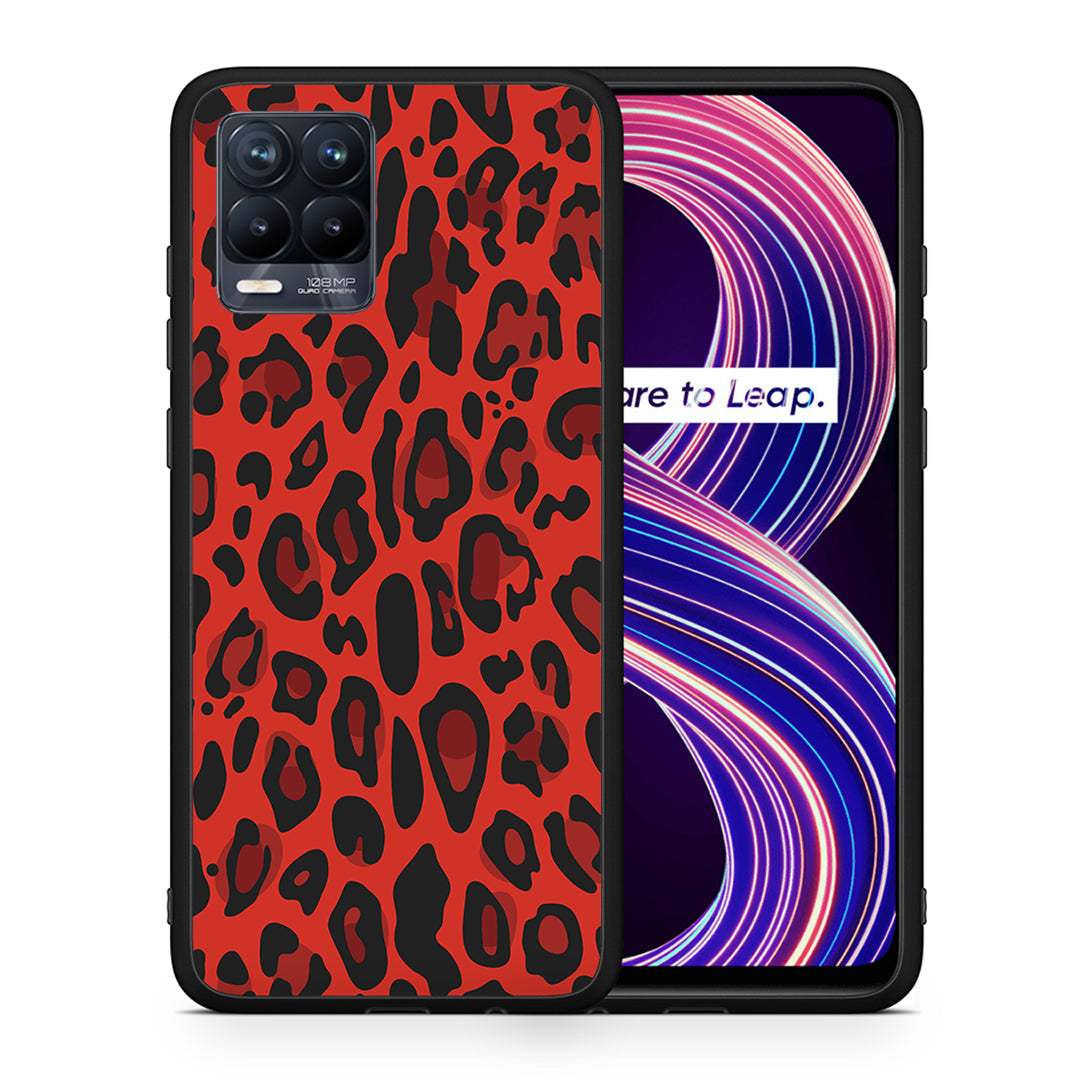 Animal Red Leopard - Realme 8 / 8 Pro θήκη