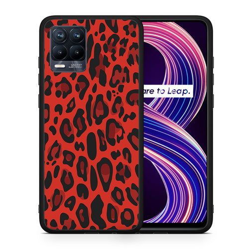 Animal Red Leopard - Realme 8 / 8 Pro θήκη