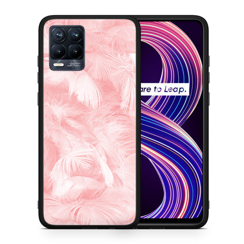 Boho Pink Feather - Realme 8 / 8 Pro θήκη