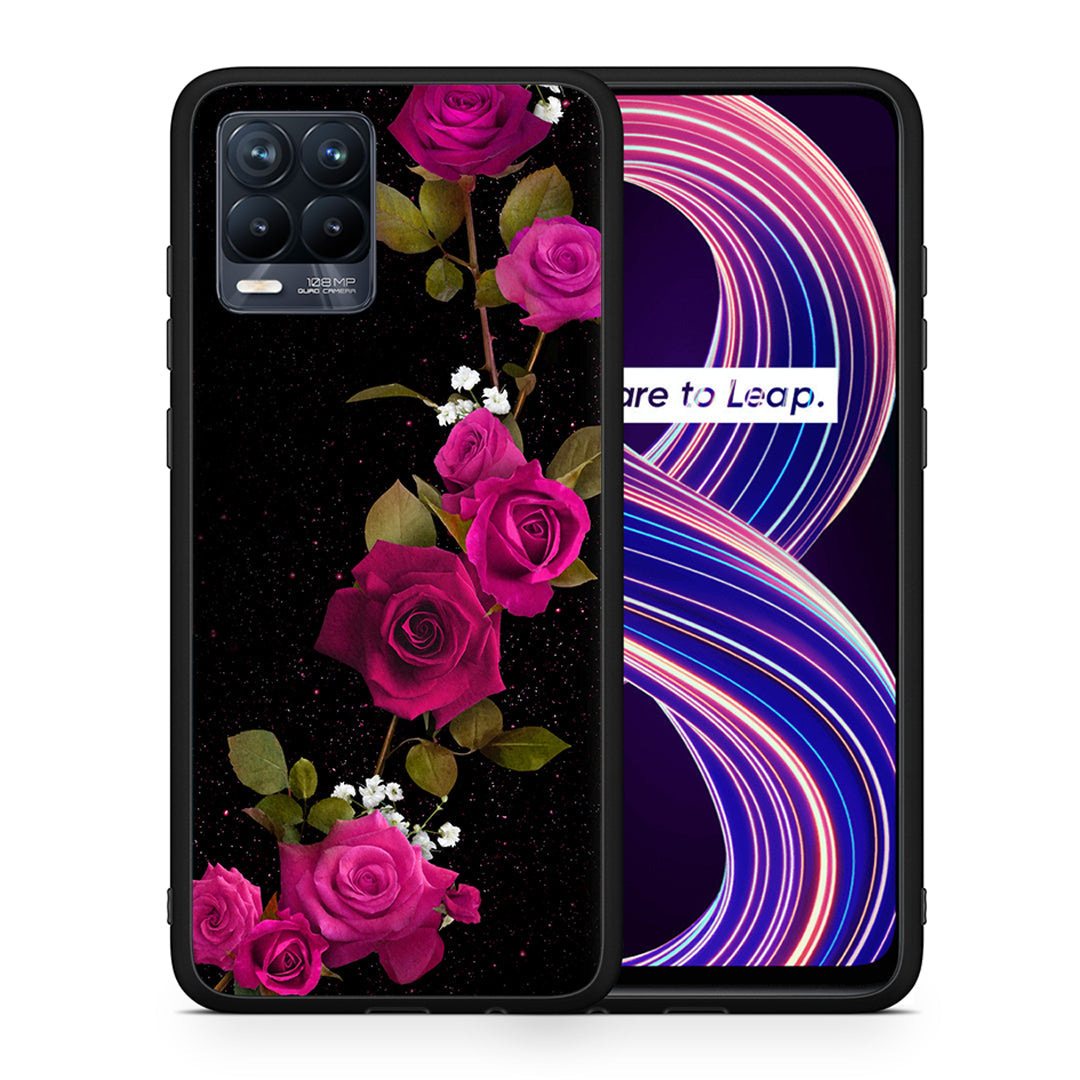 Flower Red Roses - Realme 8 / 8 Pro θήκη