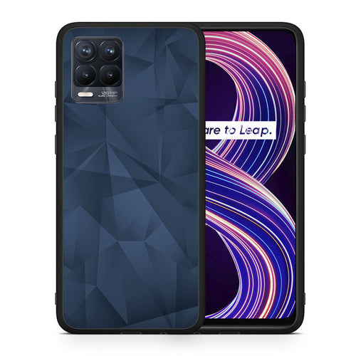 Geometric Blue Abstract - Realme 8 / 8 Pro θήκη