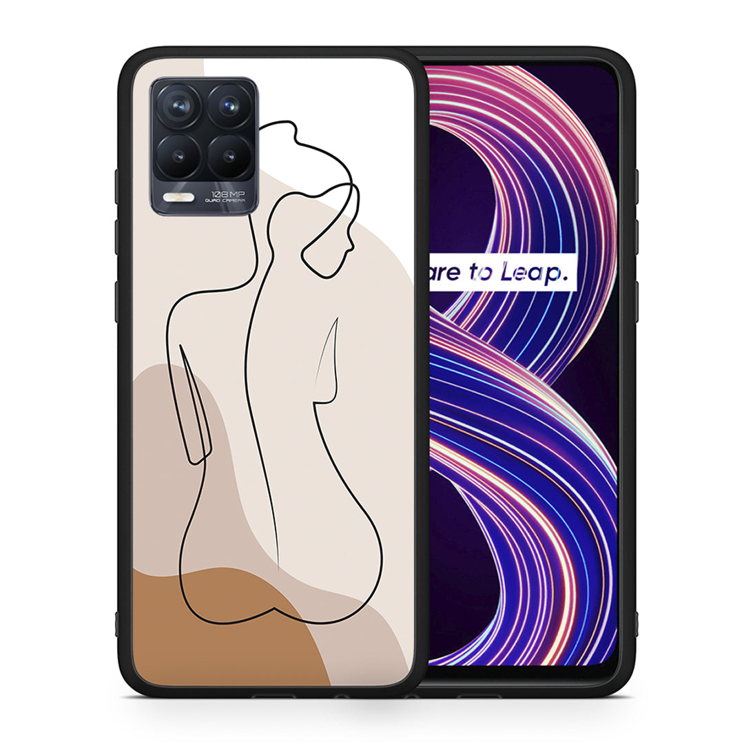 LineArt Woman - Realme 8 / 8 Pro θήκη