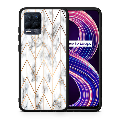 Marble Gold Geometric - Realme 8 / 8 Pro θήκη
