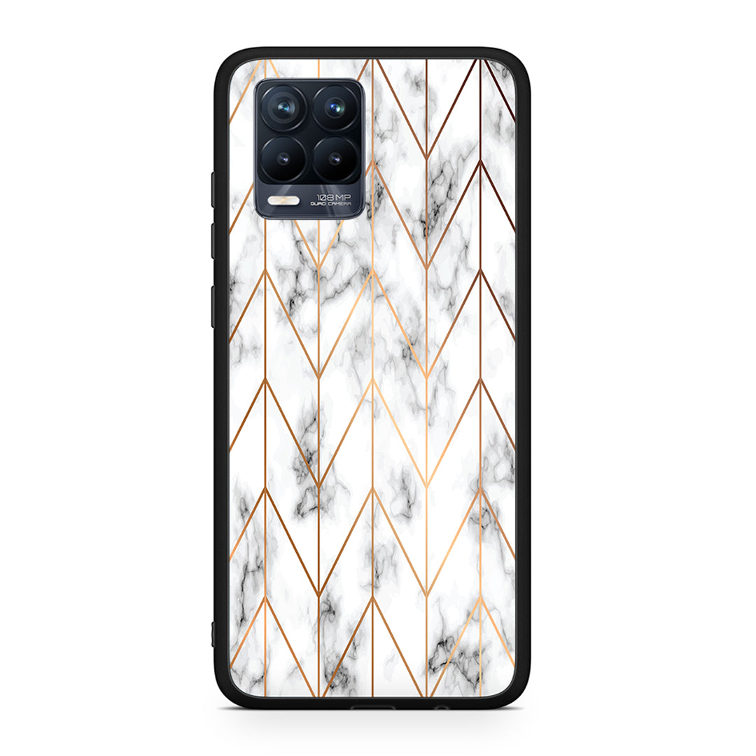 Marble Gold Geometric - Realme 8 / 8 Pro θήκη