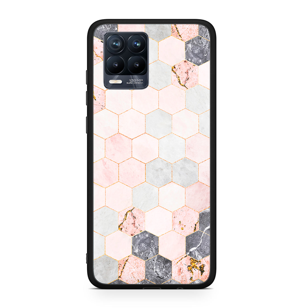 Marble Hexagon Pink - Realme 8 / 8 Pro θήκη