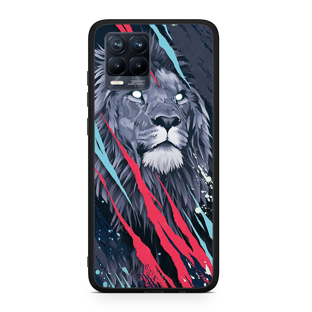 PopArt Lion Designer - Realme 8 / 8 Pro θήκη