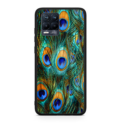 Real Peacock Feathers - Realme 8 / 8 Pro θήκη