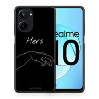 Thumbnail for Θήκη Realme 10 Aesthetic Love 1 από τη Smartfits με σχέδιο στο πίσω μέρος και μαύρο περίβλημα | Realme 10 Aesthetic Love 1 Case with Colorful Back and Black Bezels