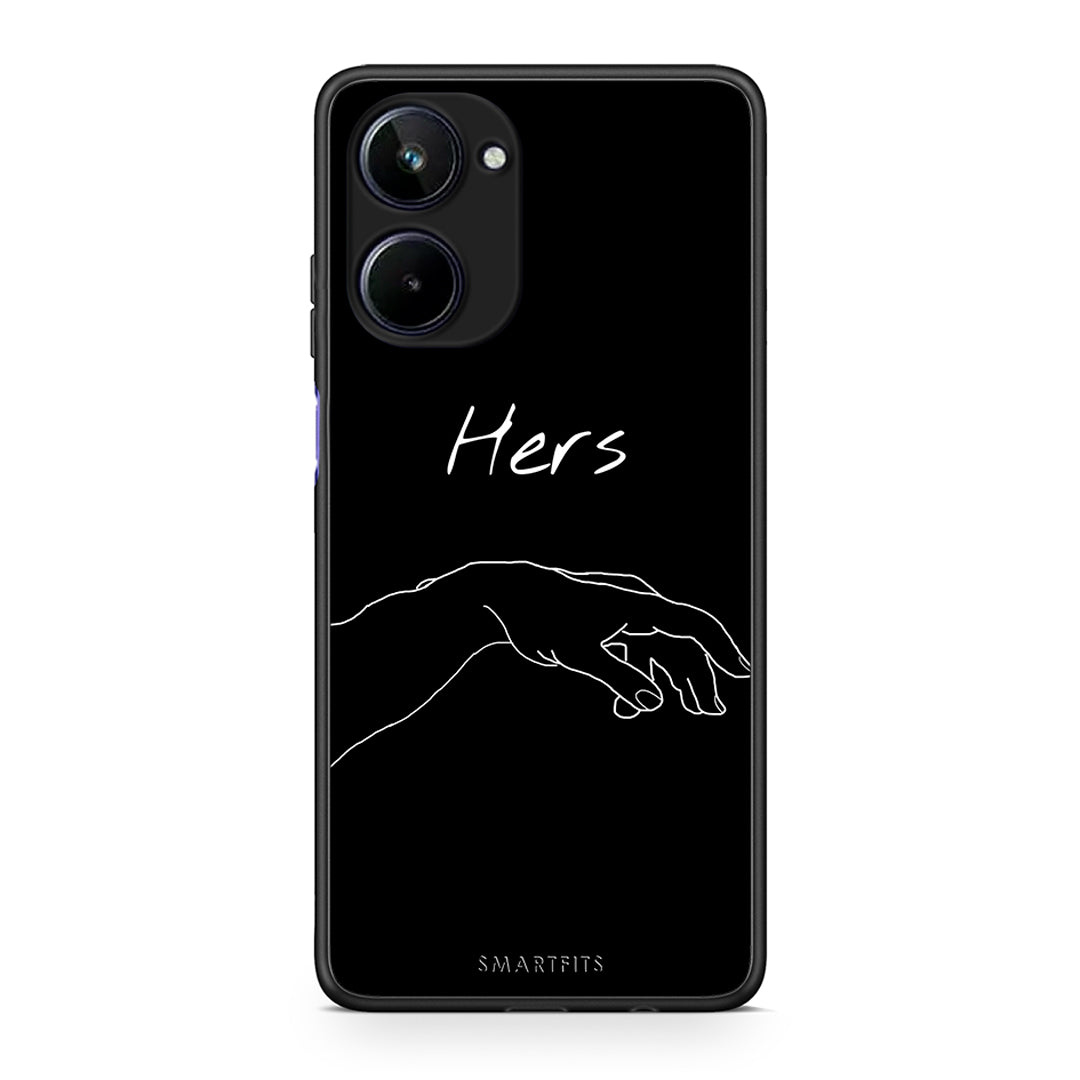 Θήκη Realme 10 Aesthetic Love 1 από τη Smartfits με σχέδιο στο πίσω μέρος και μαύρο περίβλημα | Realme 10 Aesthetic Love 1 Case with Colorful Back and Black Bezels