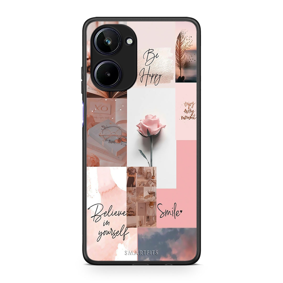 Θήκη Realme 10 Aesthetic Collage από τη Smartfits με σχέδιο στο πίσω μέρος και μαύρο περίβλημα | Realme 10 Aesthetic Collage Case with Colorful Back and Black Bezels