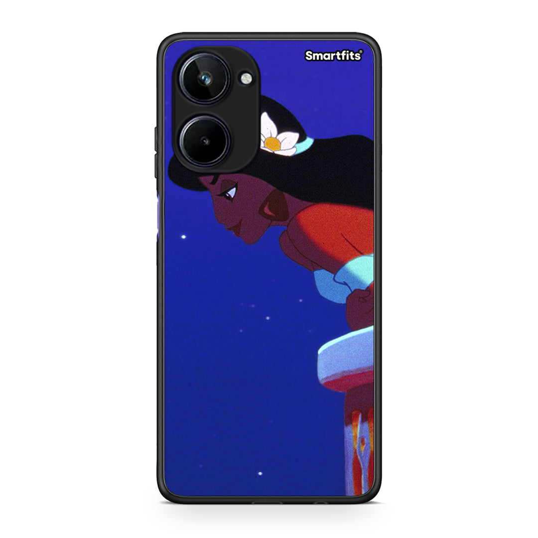Θήκη Realme 10 Alladin And Jasmine Love 2 από τη Smartfits με σχέδιο στο πίσω μέρος και μαύρο περίβλημα | Realme 10 Alladin And Jasmine Love 2 Case with Colorful Back and Black Bezels
