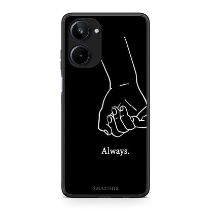 Θήκη Realme 10 Always & Forever 1 από τη Smartfits με σχέδιο στο πίσω μέρος και μαύρο περίβλημα | Realme 10 Always & Forever 1 Case with Colorful Back and Black Bezels