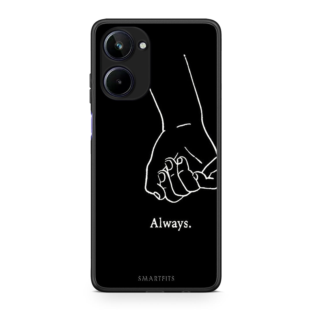 Θήκη Realme 10 Always & Forever 1 από τη Smartfits με σχέδιο στο πίσω μέρος και μαύρο περίβλημα | Realme 10 Always & Forever 1 Case with Colorful Back and Black Bezels