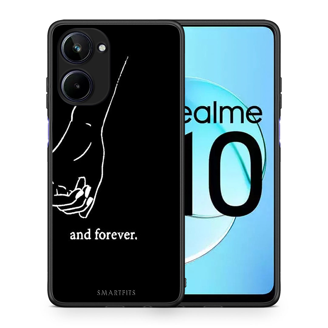 Θήκη Realme 10 Always & Forever 2 από τη Smartfits με σχέδιο στο πίσω μέρος και μαύρο περίβλημα | Realme 10 Always & Forever 2 Case with Colorful Back and Black Bezels