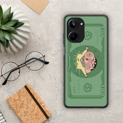 Θήκη Realme 10 Big Money από τη Smartfits με σχέδιο στο πίσω μέρος και μαύρο περίβλημα | Realme 10 Big Money Case with Colorful Back and Black Bezels
