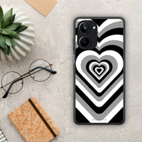 Thumbnail for Θήκη Realme 10 Black Hearts από τη Smartfits με σχέδιο στο πίσω μέρος και μαύρο περίβλημα | Realme 10 Black Hearts Case with Colorful Back and Black Bezels